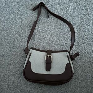 Brown and Cream shoulder purse